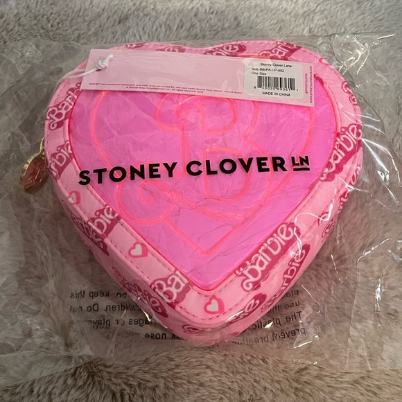Stoney Clover Lane Barbie Movie Clear Heart Pouch